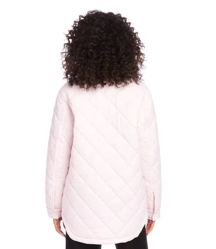 Baby Pink Quilted Coat