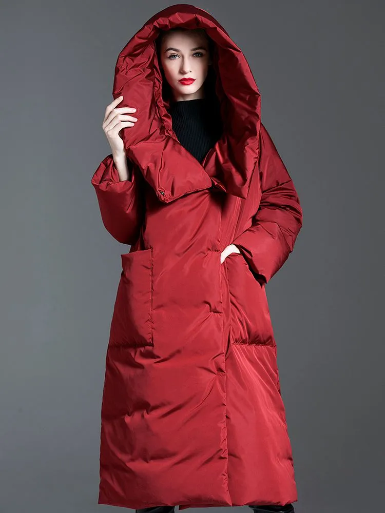 Big Hood Roomy Pocket Down Puffer Coat