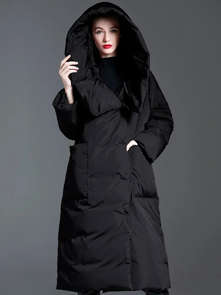 Big Hood Roomy Pocket Down Puffer Coat