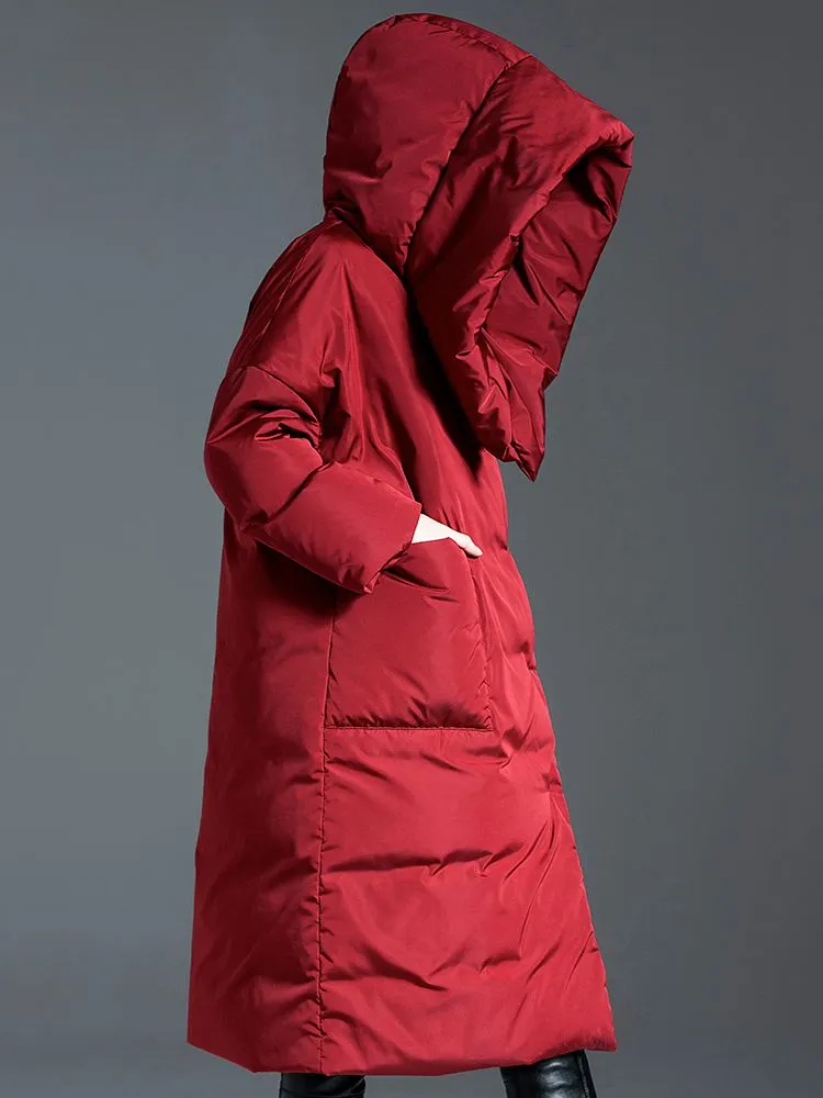 Big Hood Roomy Pocket Down Puffer Coat