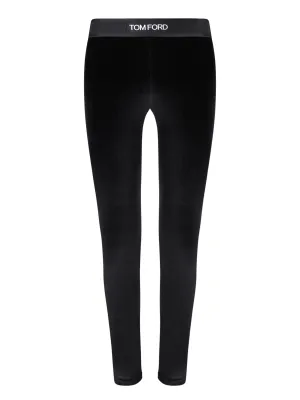 Black Velvet Leggings