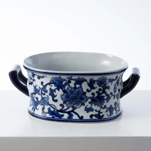 Blue & White Porcelain Chinoiserie Terrine