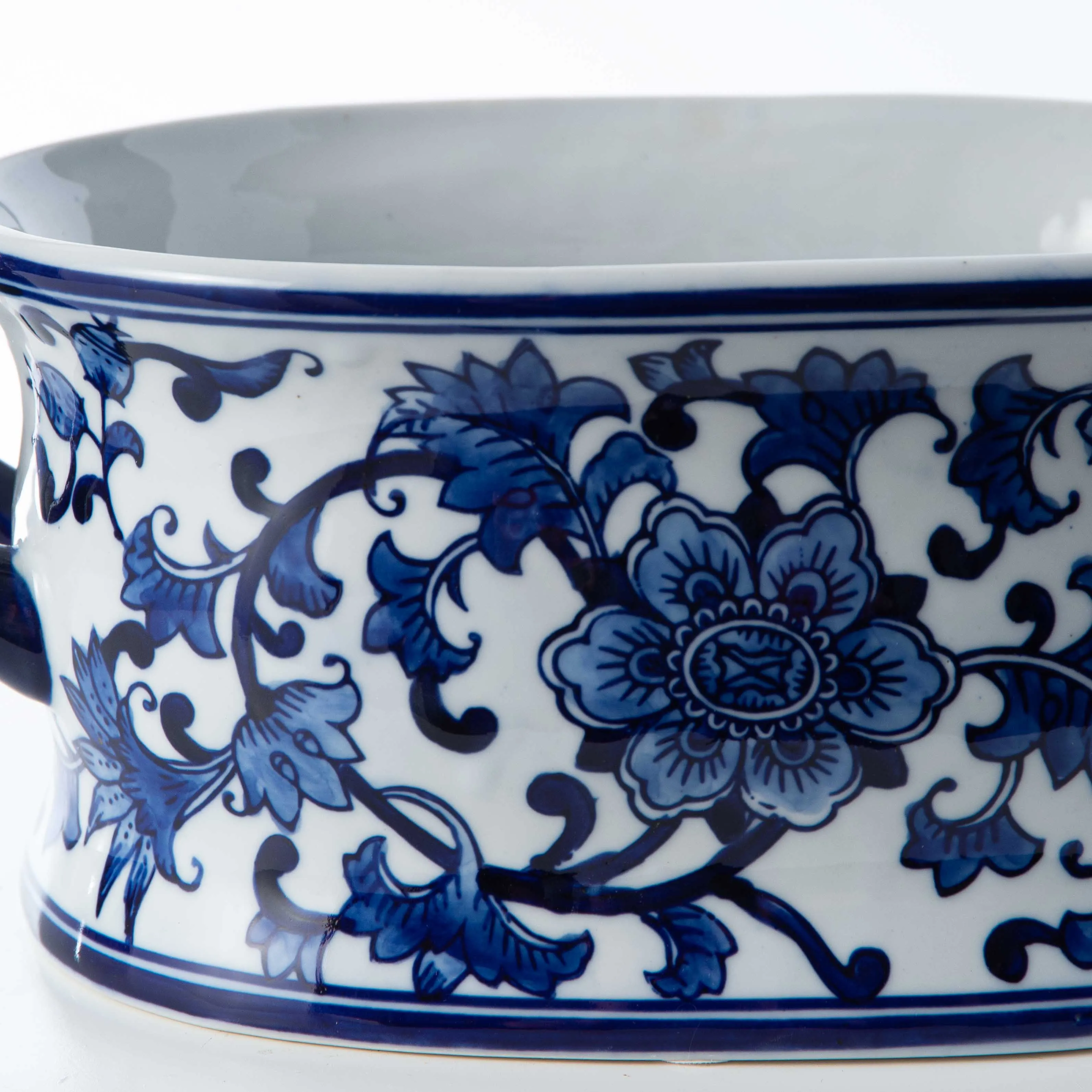 Blue & White Porcelain Chinoiserie Terrine