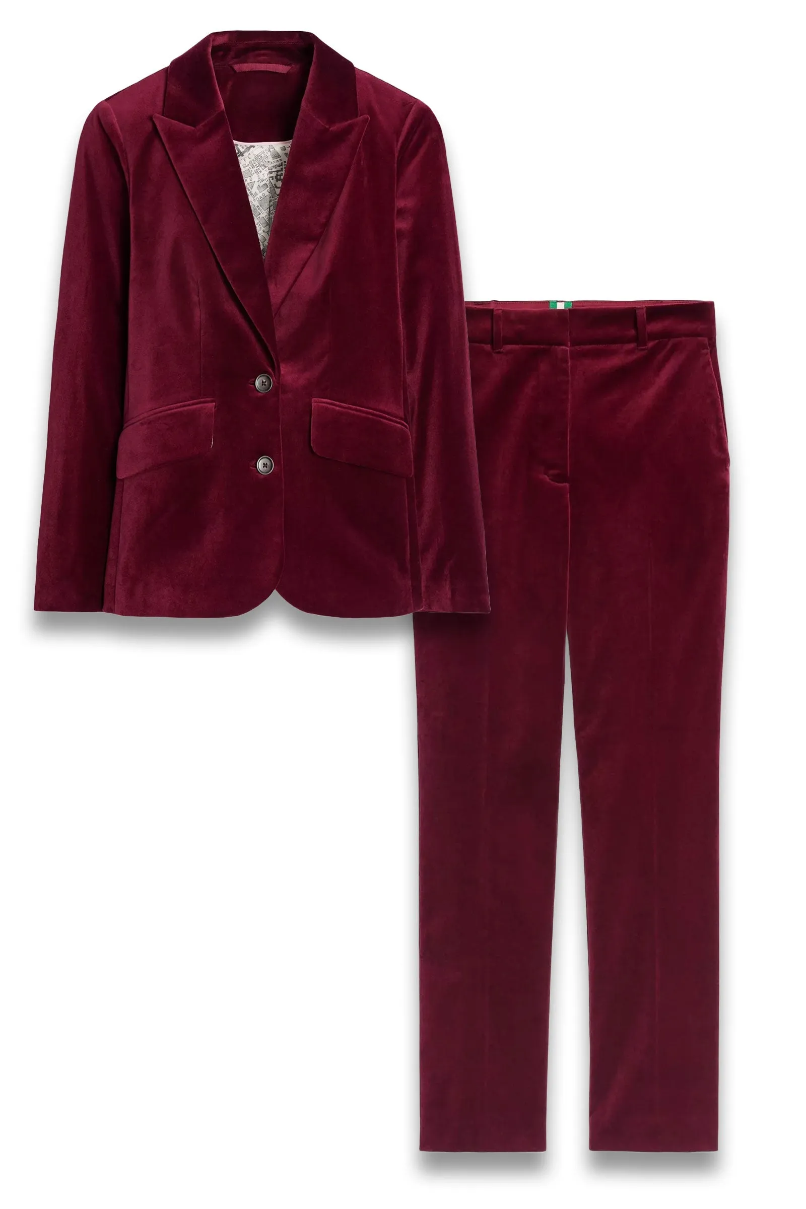 Boden Marylebone Velvet Blazer and Trousers Set