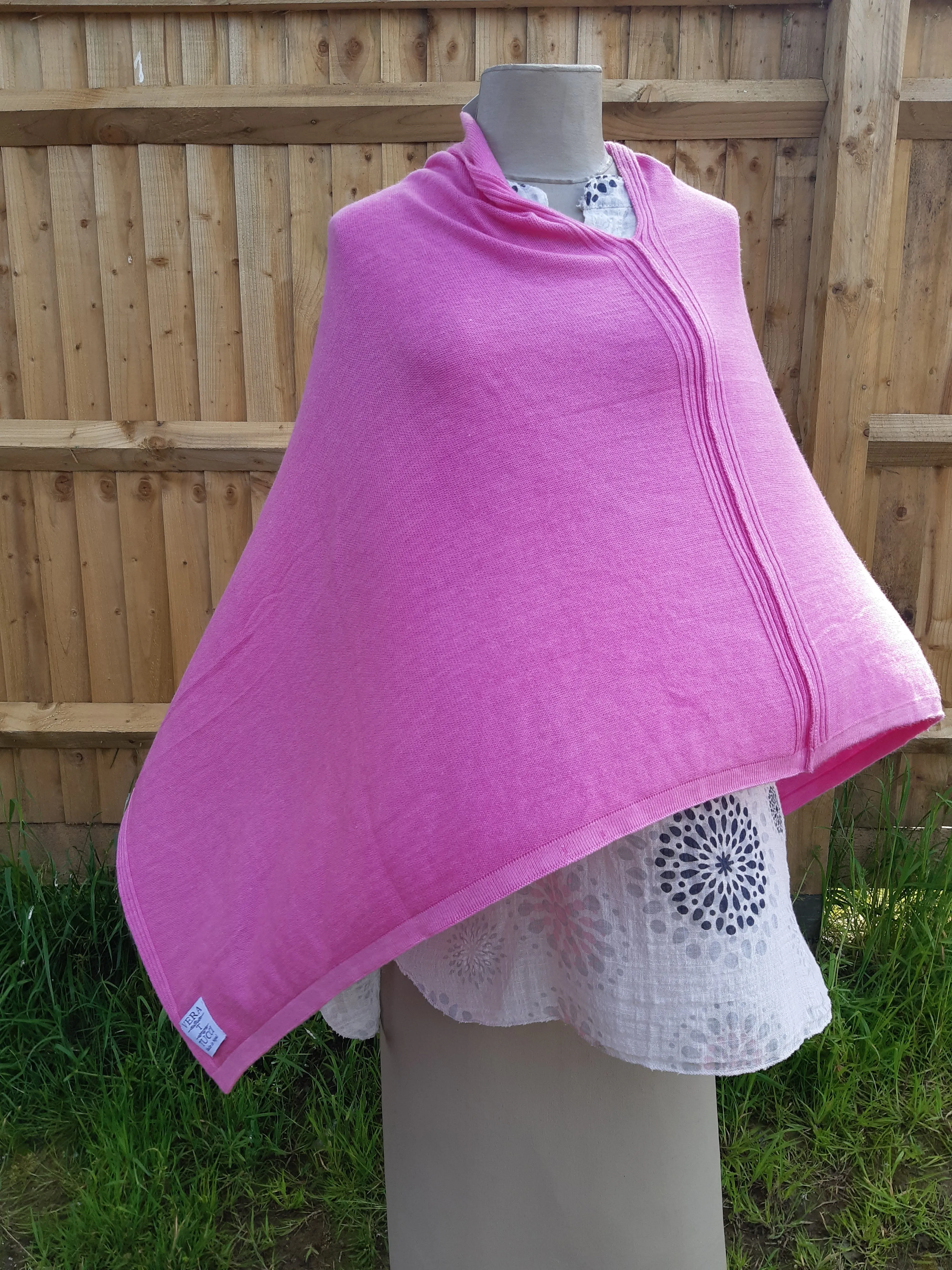 BRIANA - Softer than cashmere 'Feel' Wool Blend Poncho Handmade in Nepal