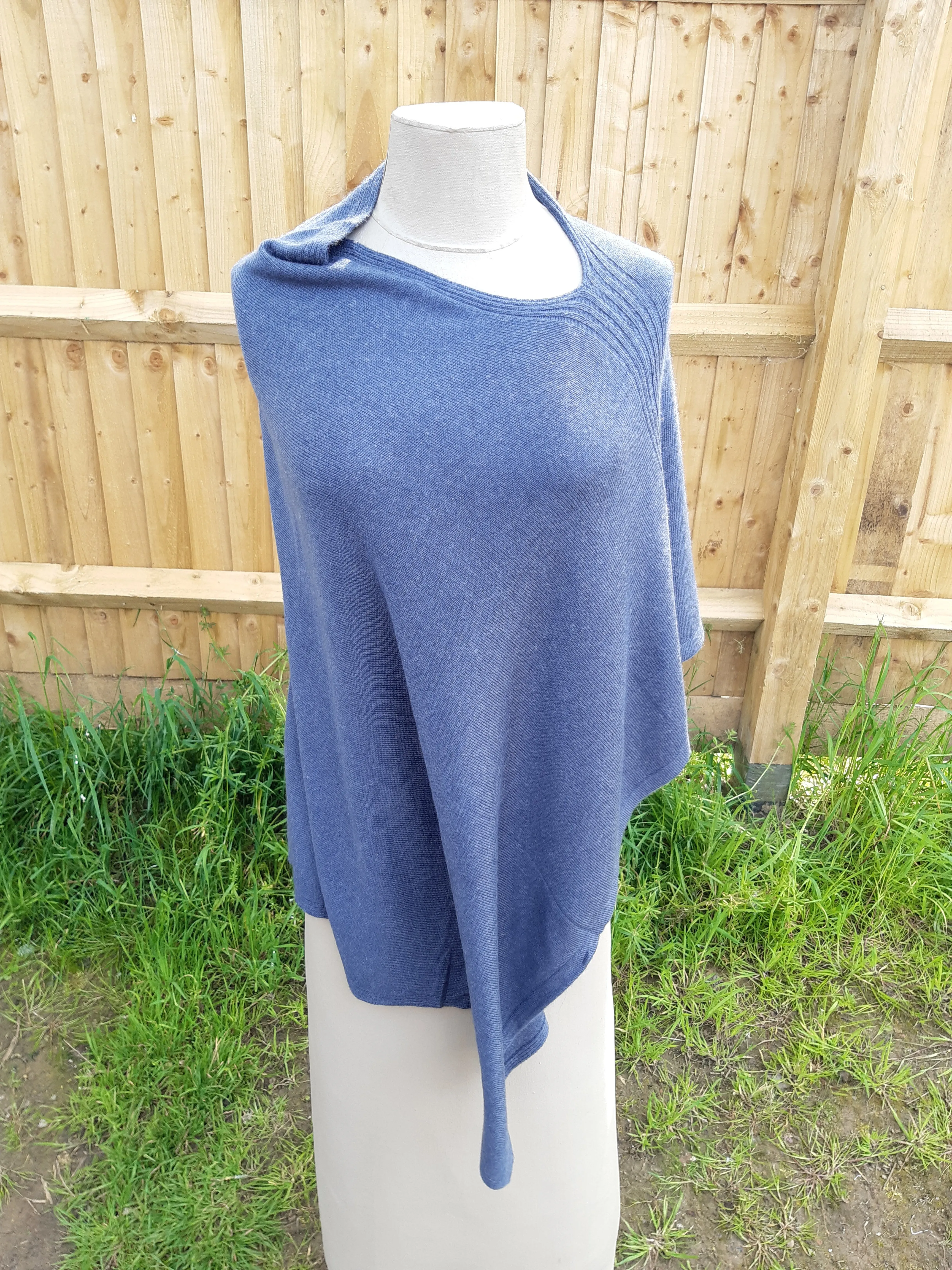 BRIANA - Softer than cashmere 'Feel' Wool Blend Poncho Handmade in Nepal