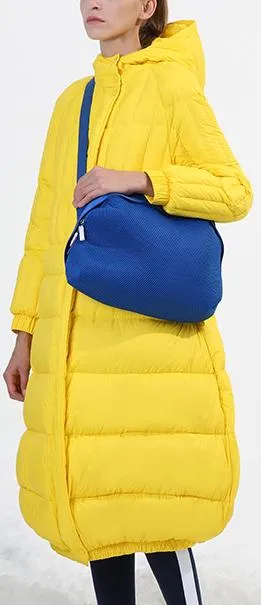 Bright Lemon-Yellow Puffer Coat