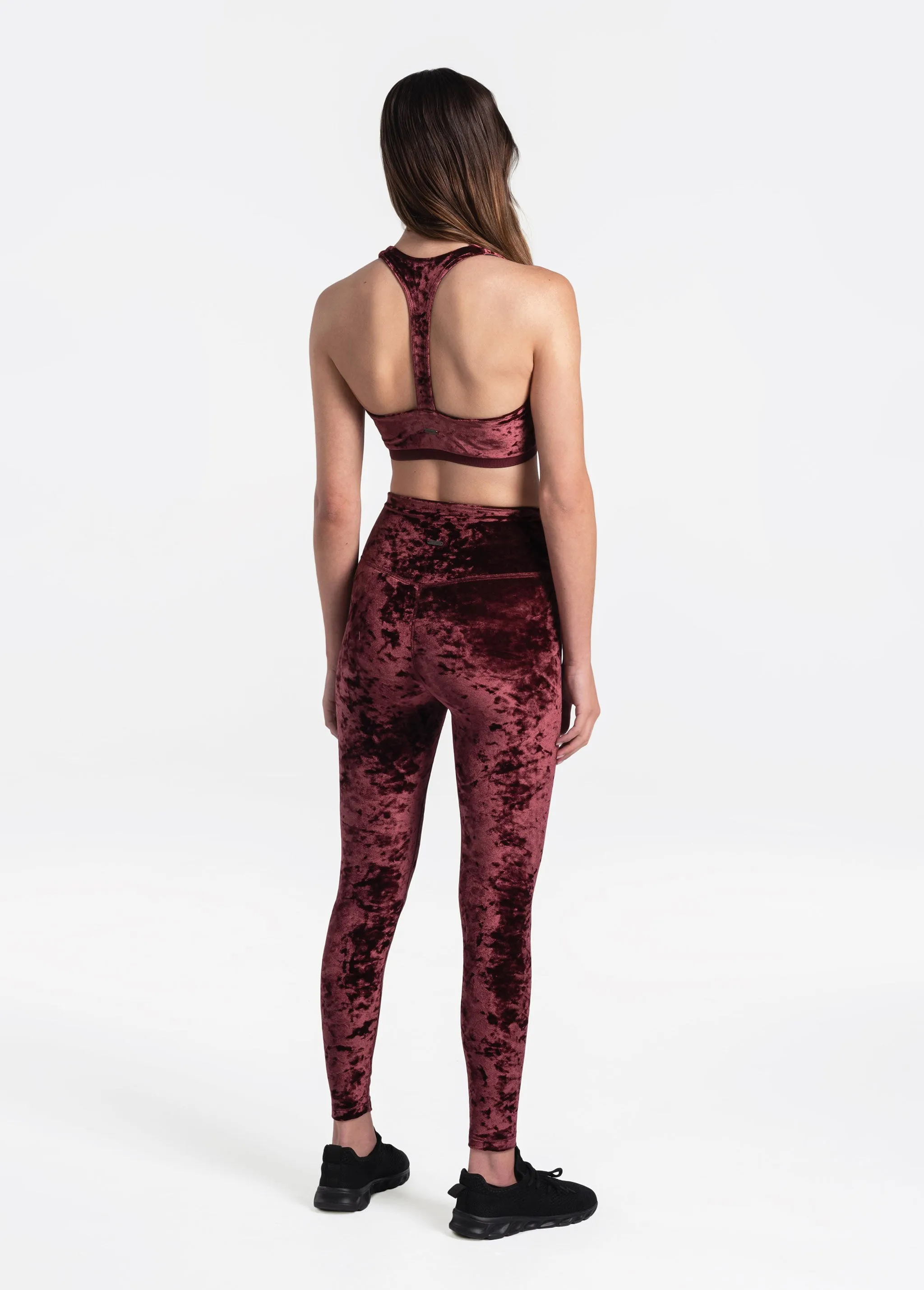 Burst Velvet Ankle Leggings