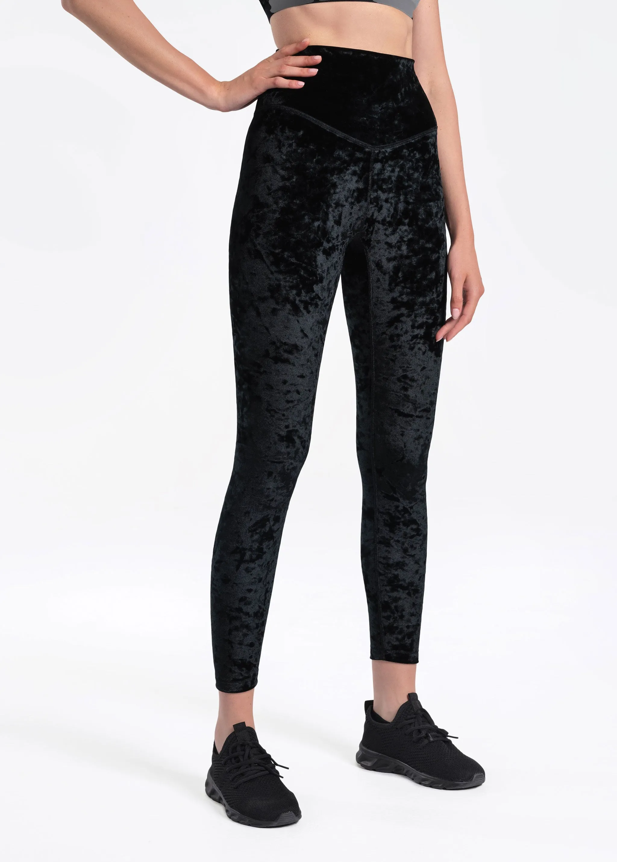 Burst Velvet Ankle Leggings