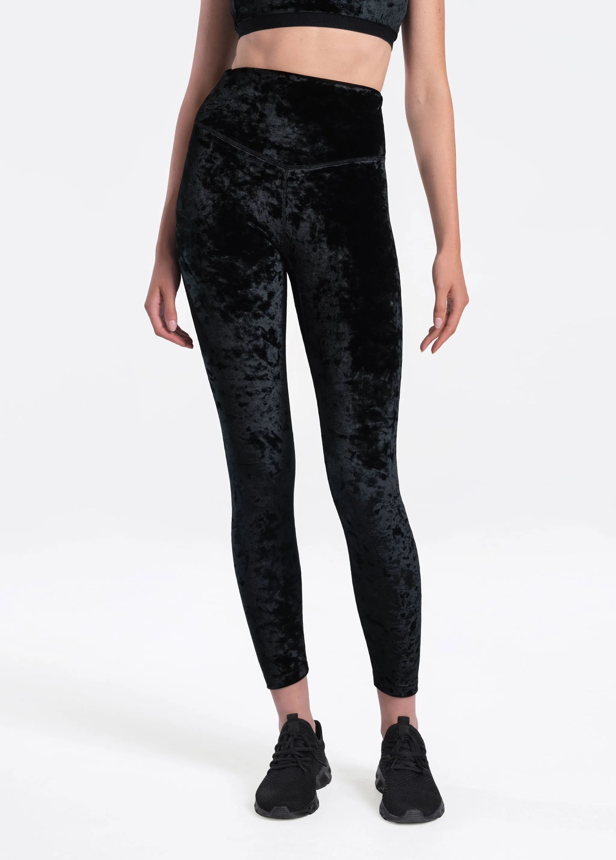 Burst Velvet Ankle Leggings