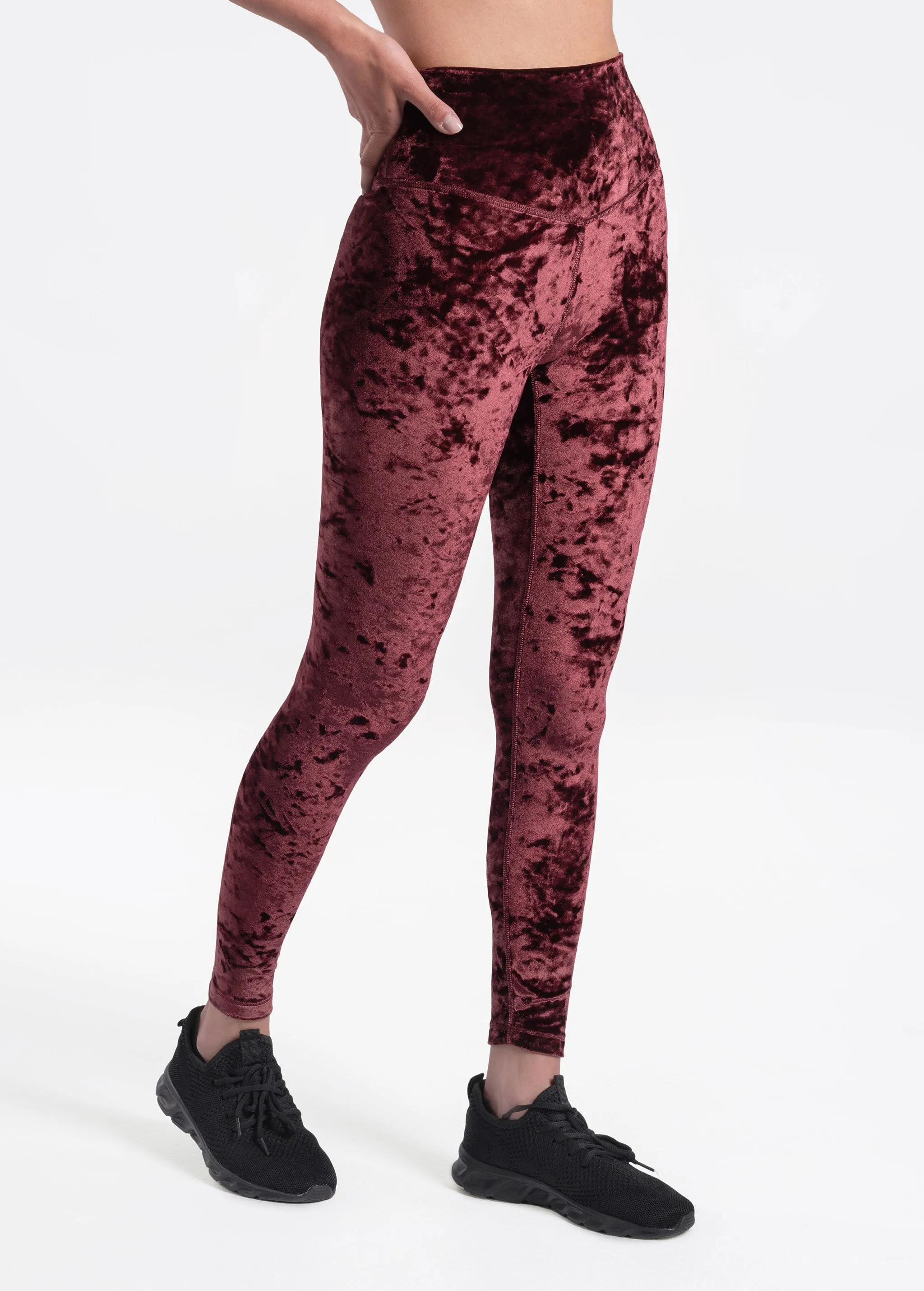 Burst Velvet Ankle Leggings