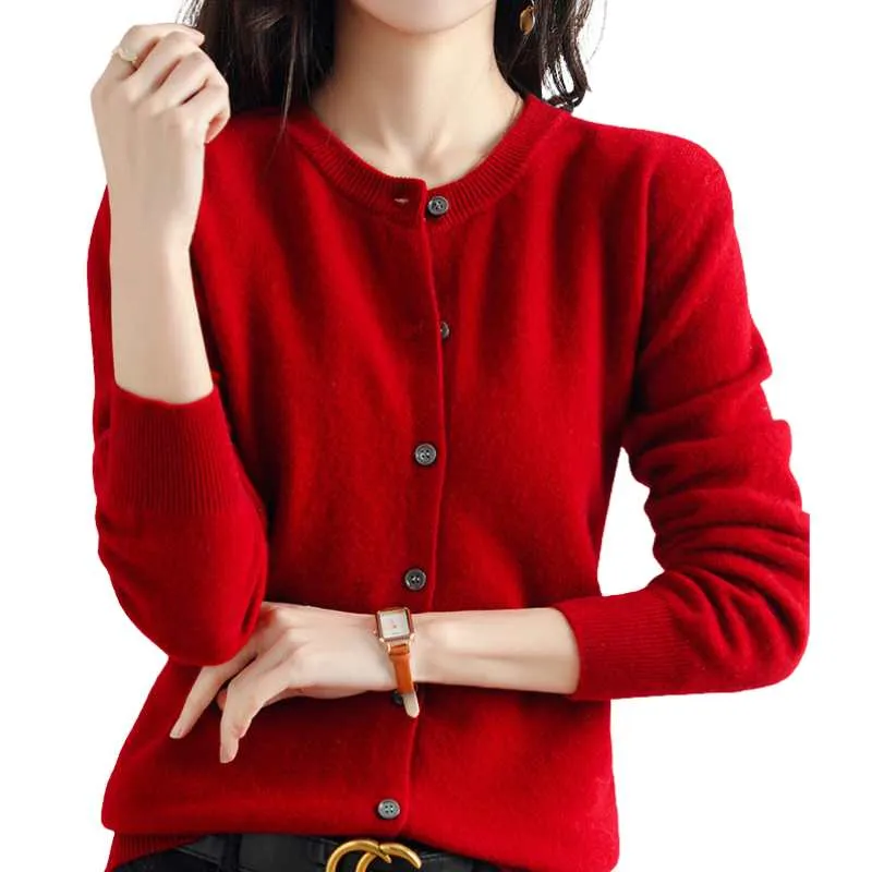 Button-Up Cardigan Women