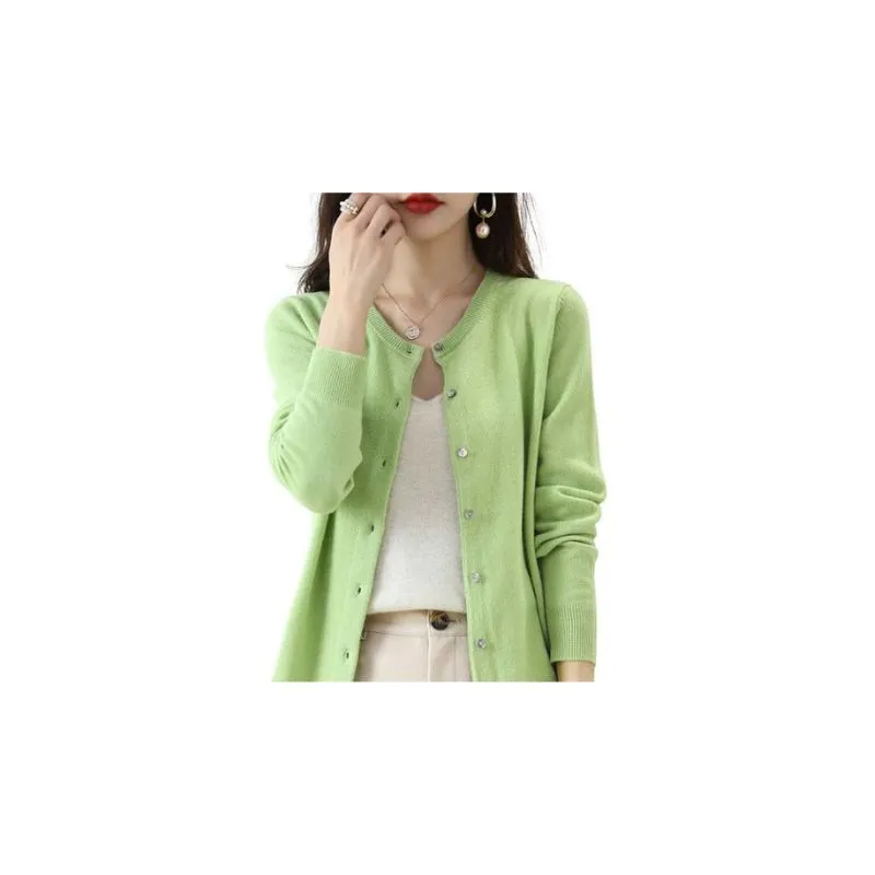 Button-Up Cardigan Women