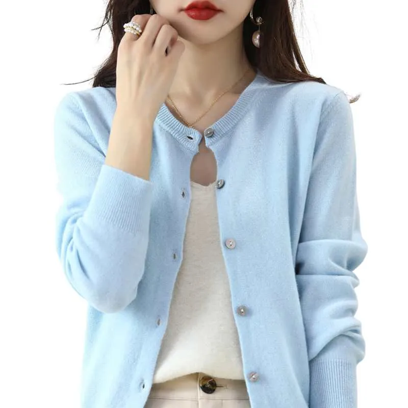 Button-Up Cardigan Women