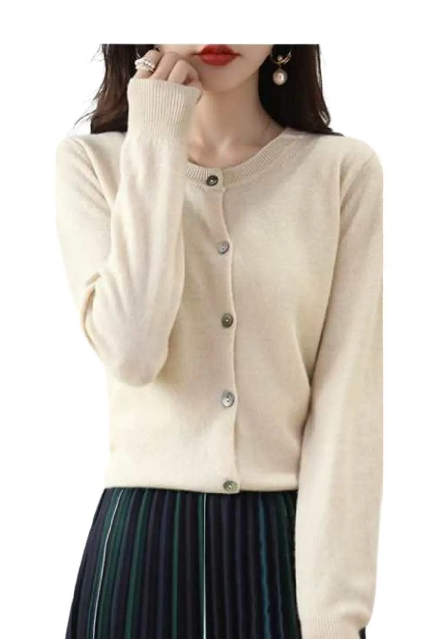 Button-Up Cardigan Women