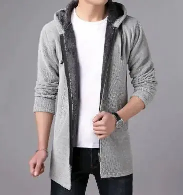 Cardigan Knitted Fleece Zipper Sweater