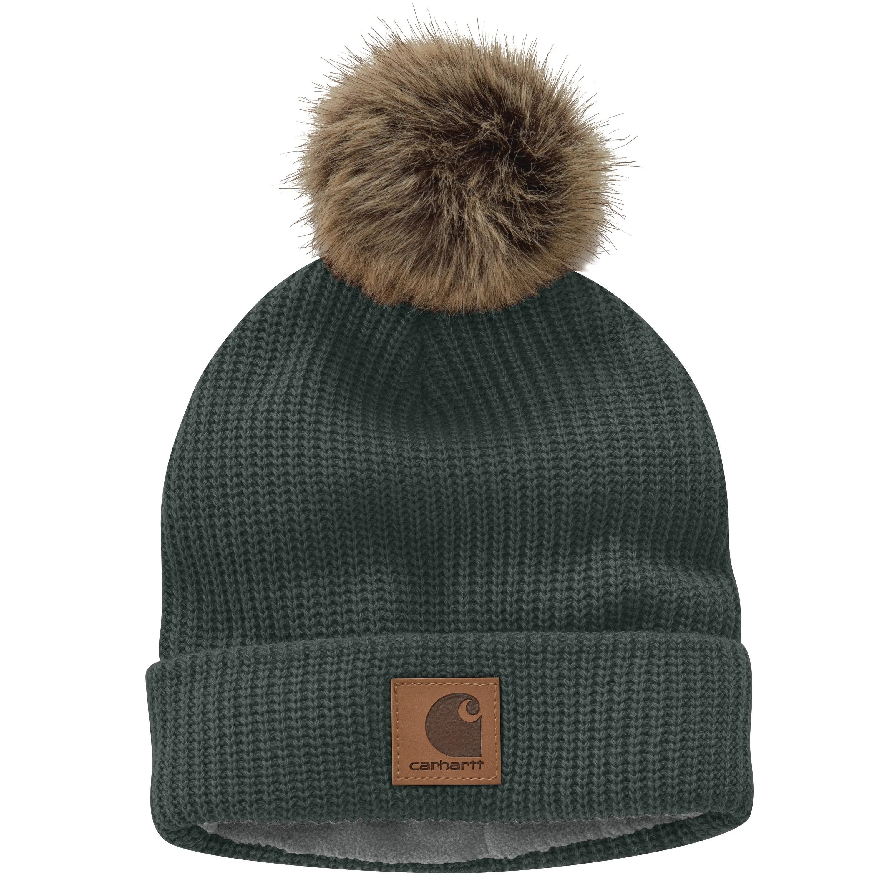 Carhartt Women's Fleece Lined Pom Pom Hat