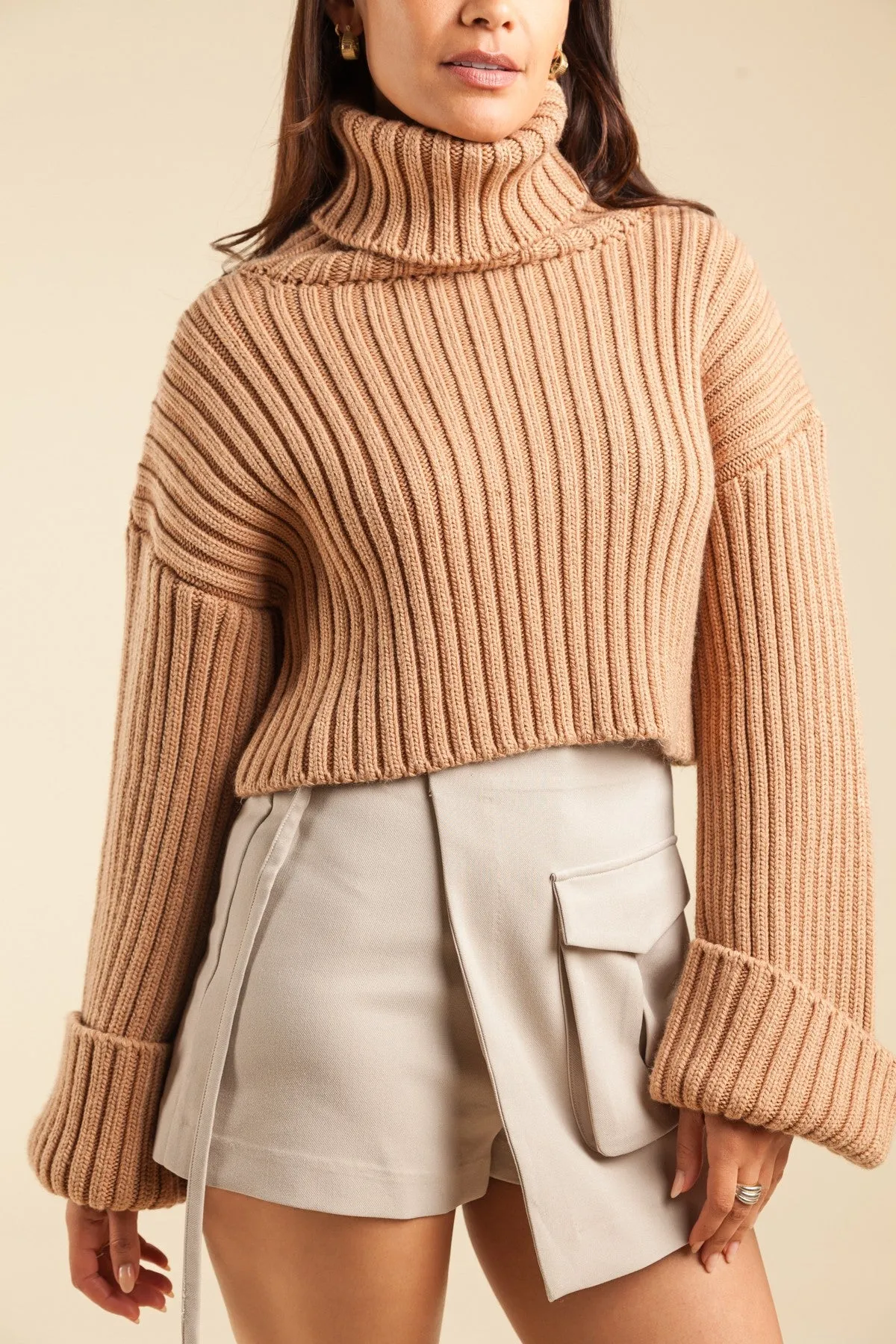 Carmel Ribbed Sweater