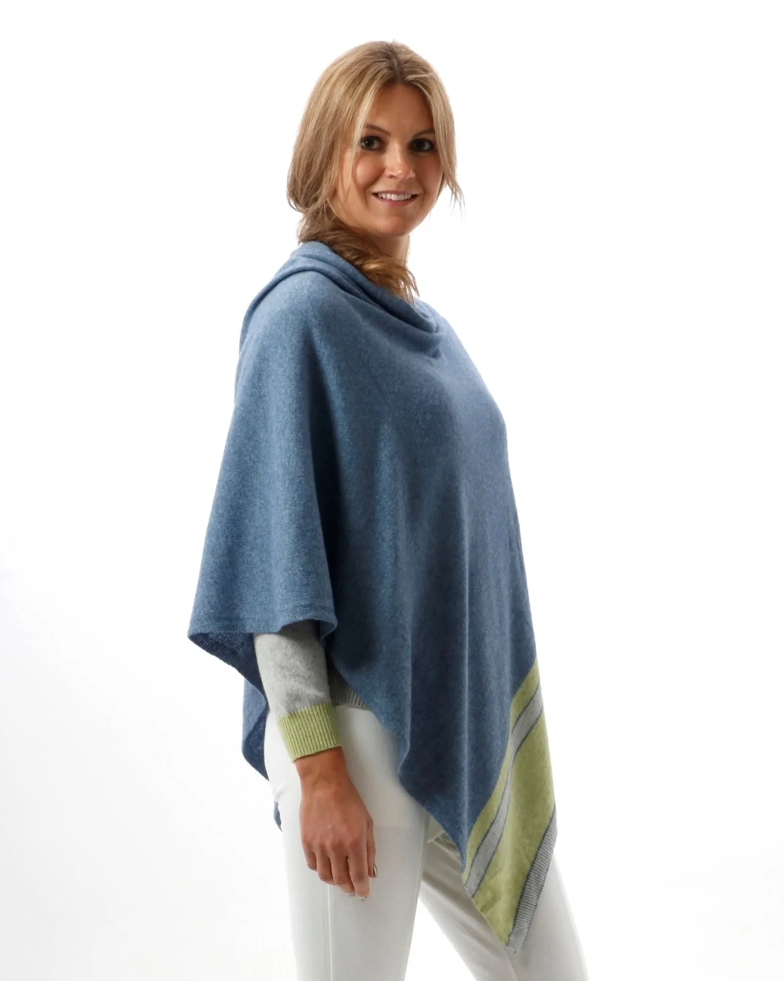 Cashmere Blend Classic Poncho - Various Colours