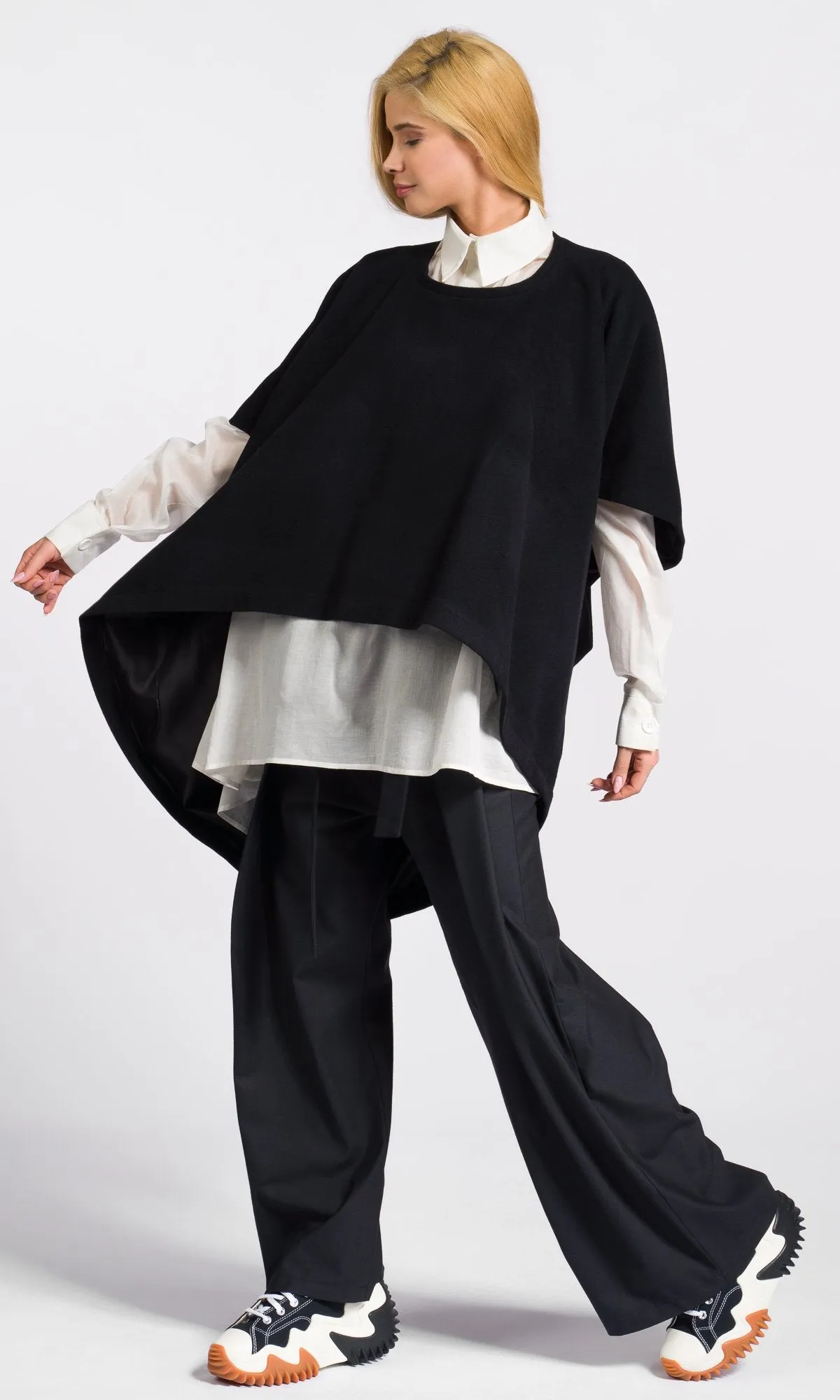 Cashmere Blend Poncho