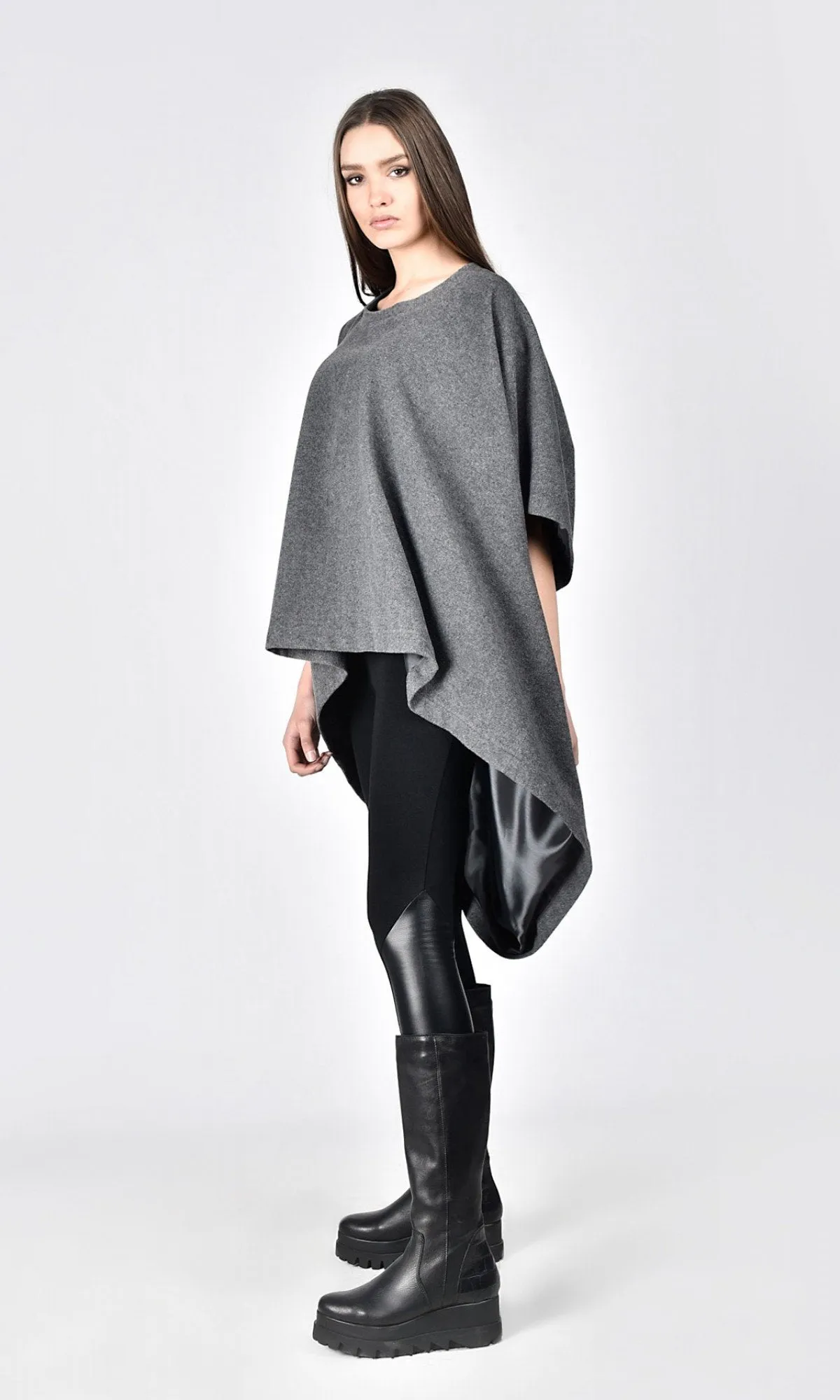 Cashmere Blend Poncho