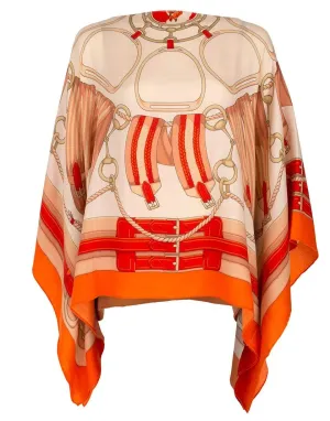 Cashmere Print Poncho - Stirrup