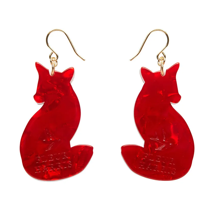 Charming Fox Drop Earrings by Erstwilder