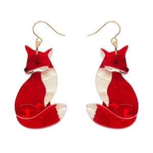 Charming Fox Drop Earrings by Erstwilder