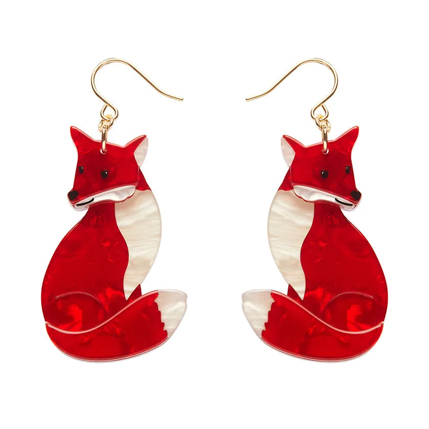 Charming Fox Drop Earrings by Erstwilder