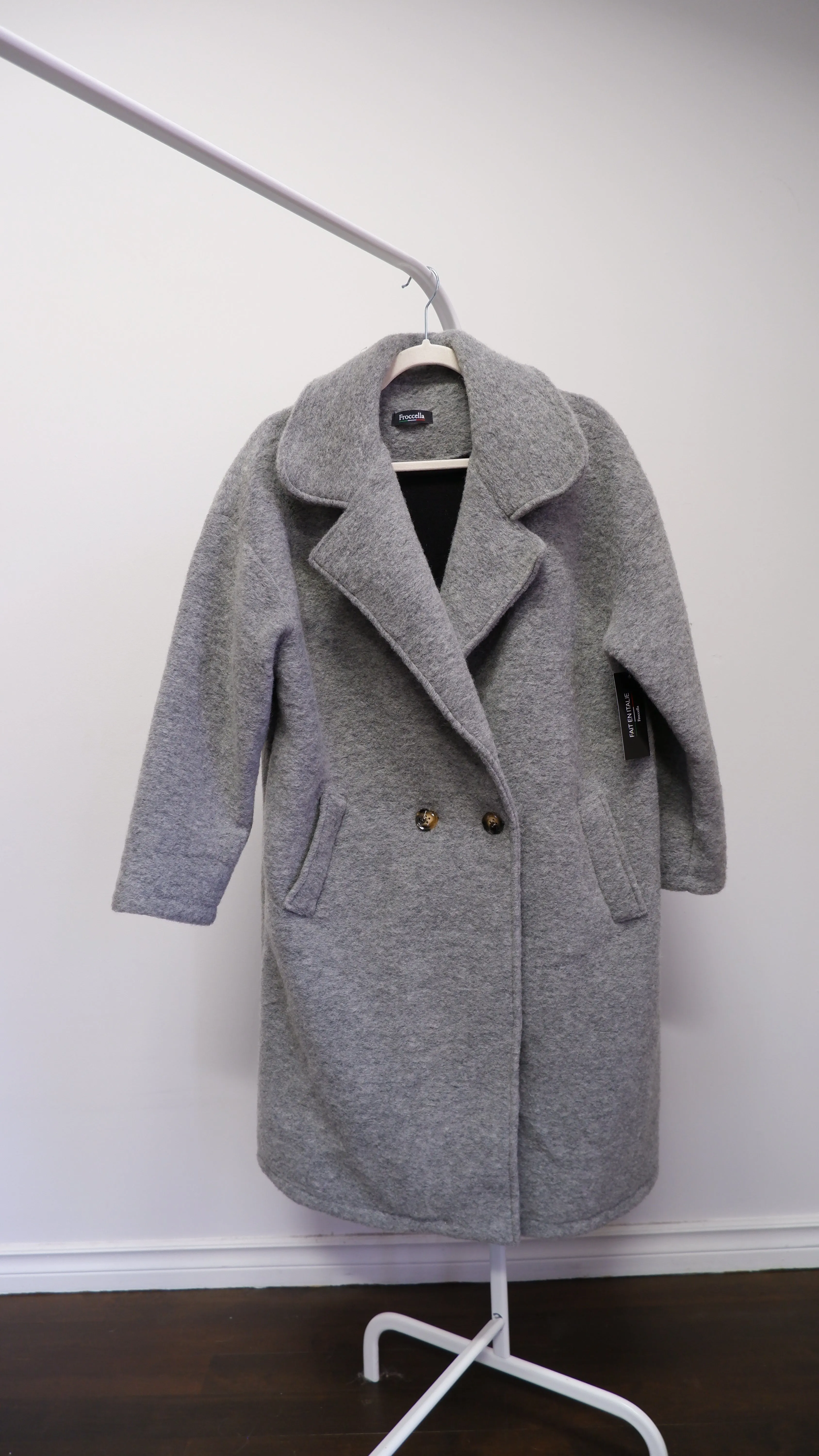 Cozy Charcoal Blanket Coat - M/L