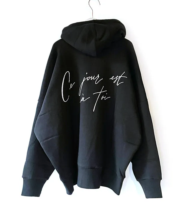 DESCENDANT/Ce jour HOODED SWEAT SHIRT (BLACK)