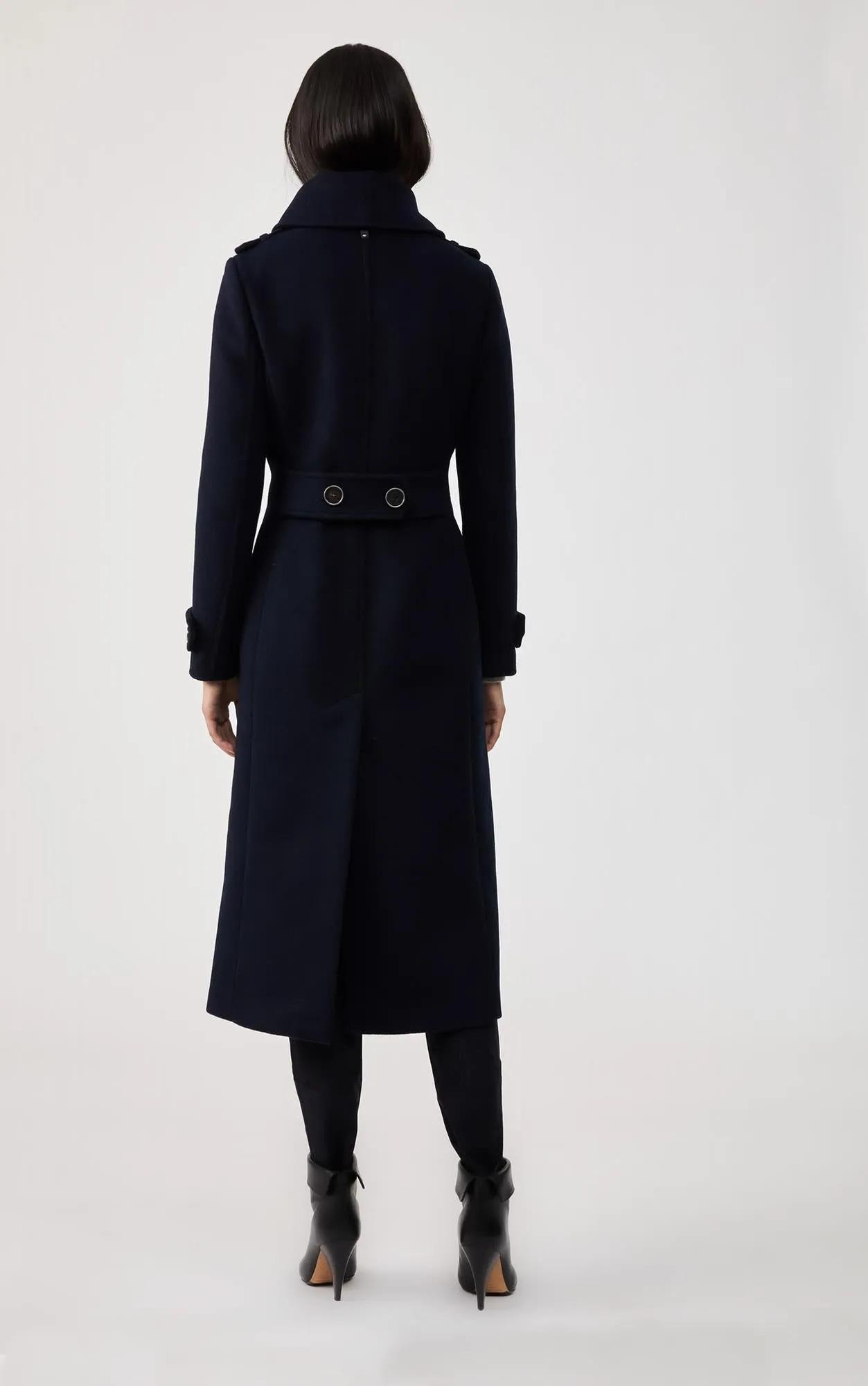 Elodie Wool Coat (Navy)