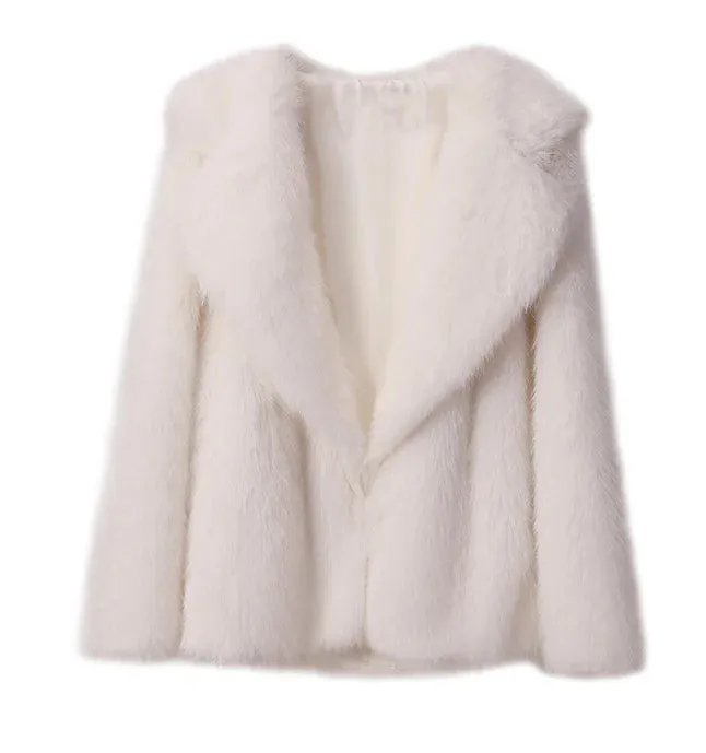 Faux Fur Stylish Fringe Coat