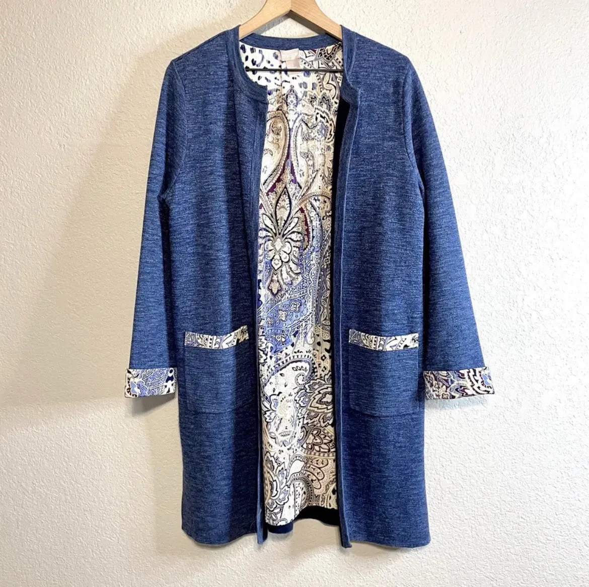 Filigree Trim Lined Cardigan