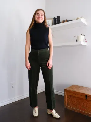 Forest Green Straight Leg Cords - 6