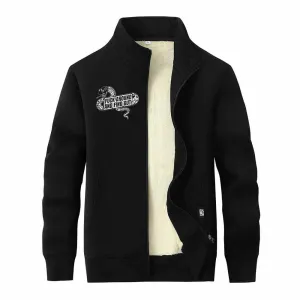 Fuck Around And Find Out Snake Zip Fleece Sherpa Cardigan