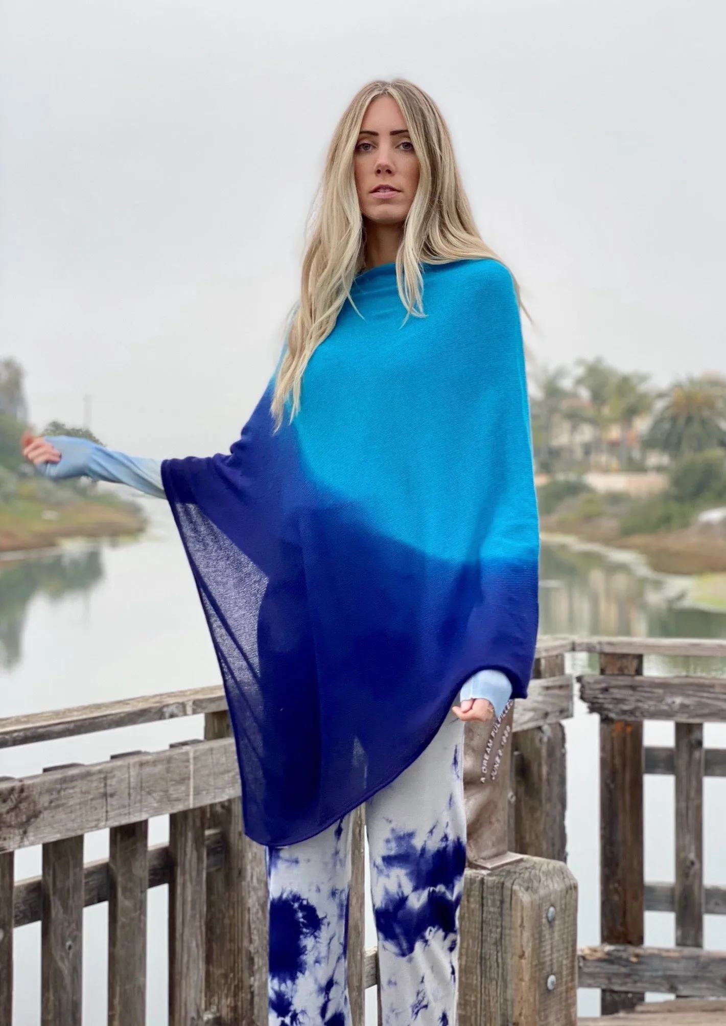 Ganesha Poncho - Ombre Dye