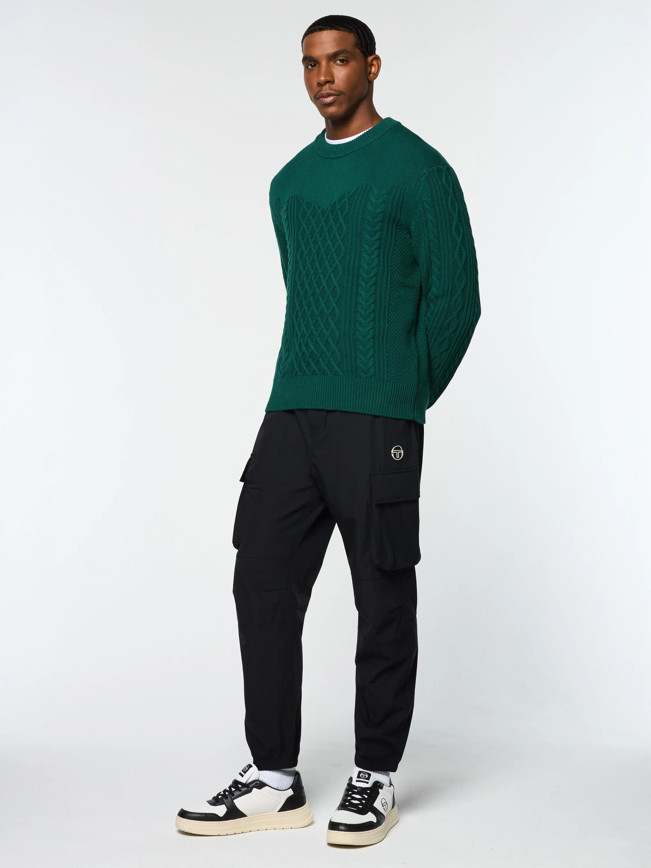 Giacomo Knit Sweater- Rainforest