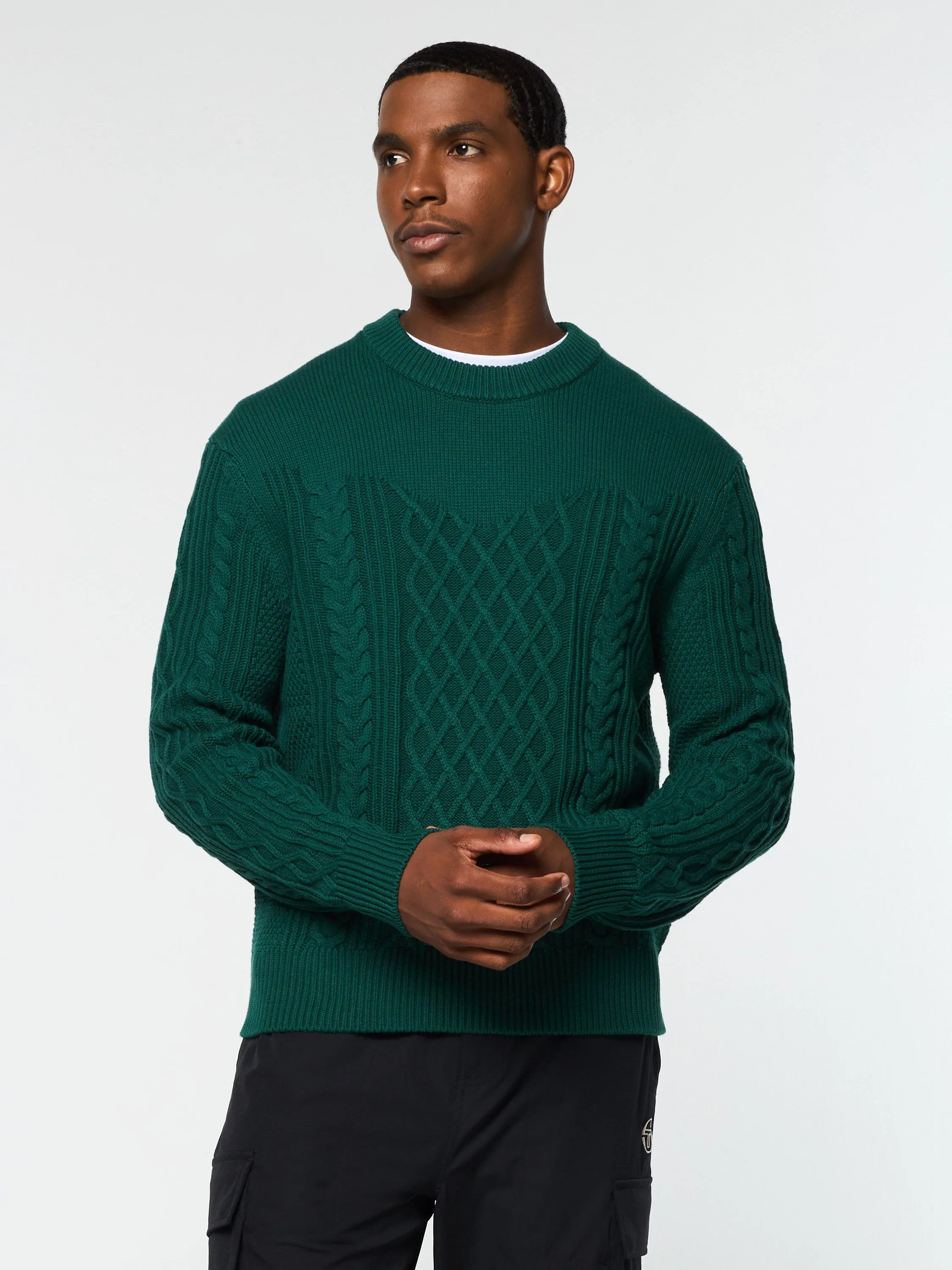 Giacomo Knit Sweater- Rainforest