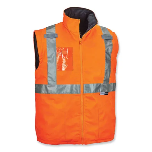 Glowear 8287 Class 2 Hi-vis Jacket With Removable Sleeves, 3x-large, Orange, Ships In 1-3 Business Days