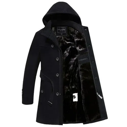 High Quality Men's Wool Coat - Fahion Cape Outwear