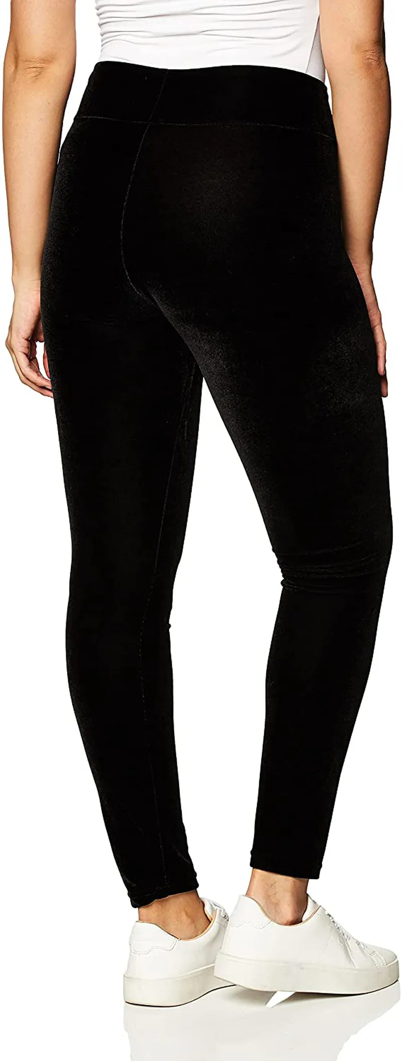 HUE Women's Velvet High Rise Leggings