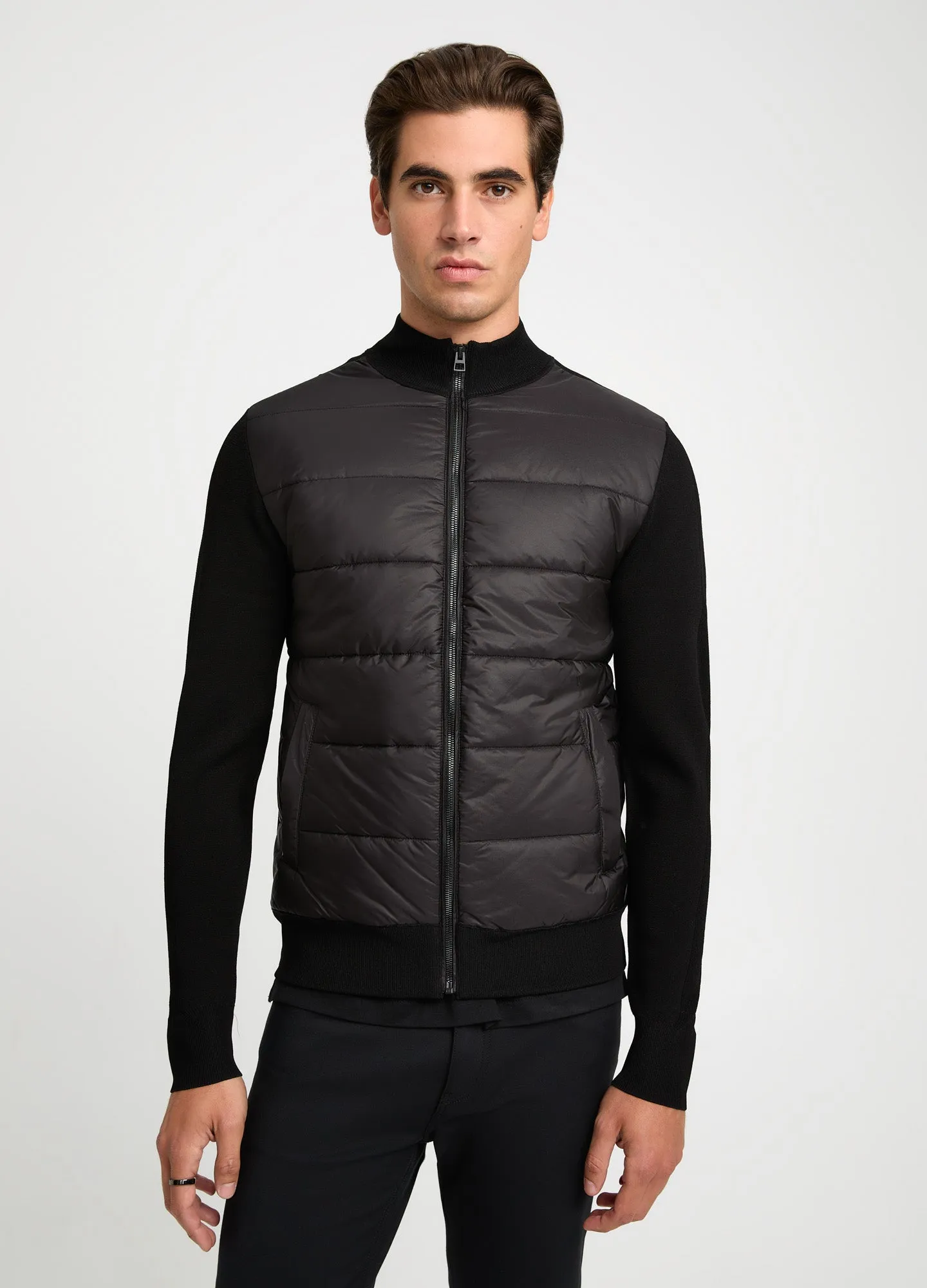 Hybrid Tech Knit Jacket Black