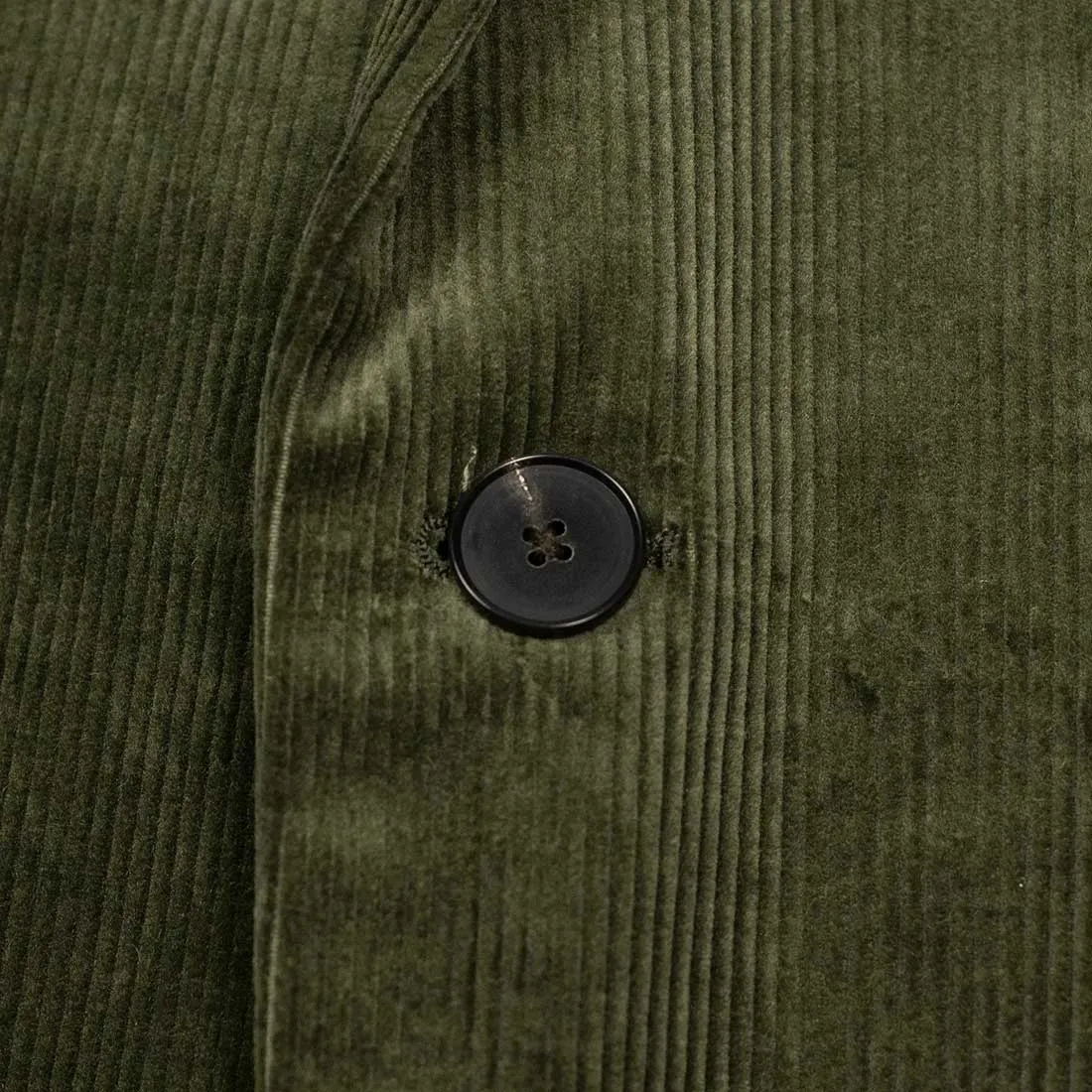 Jacket in olive cotton corduroy (separates)