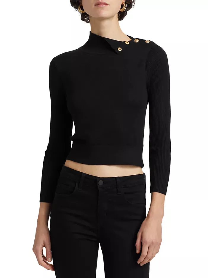 L'AGENCE KAMDYN CROP MOCK NECK