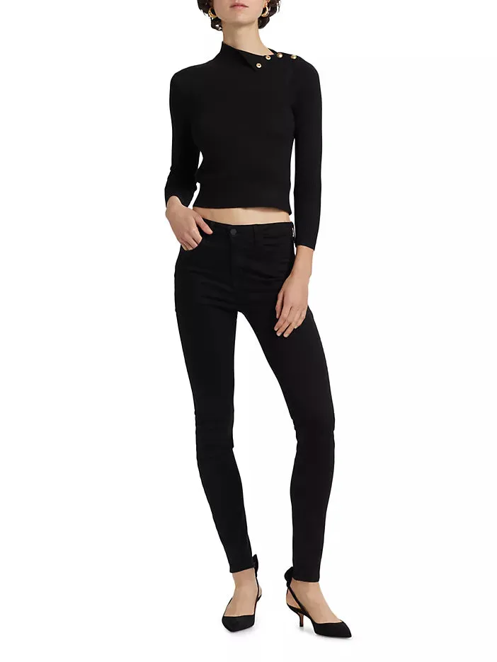 L'AGENCE KAMDYN CROP MOCK NECK