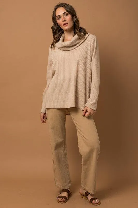 Lala Long Sleeve Turtleneck Top