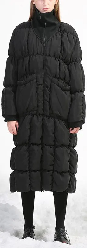 Long Black Puffer Coat