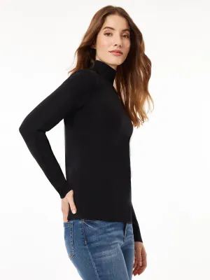 Long Sleeve Mock Neck Knit Sweater