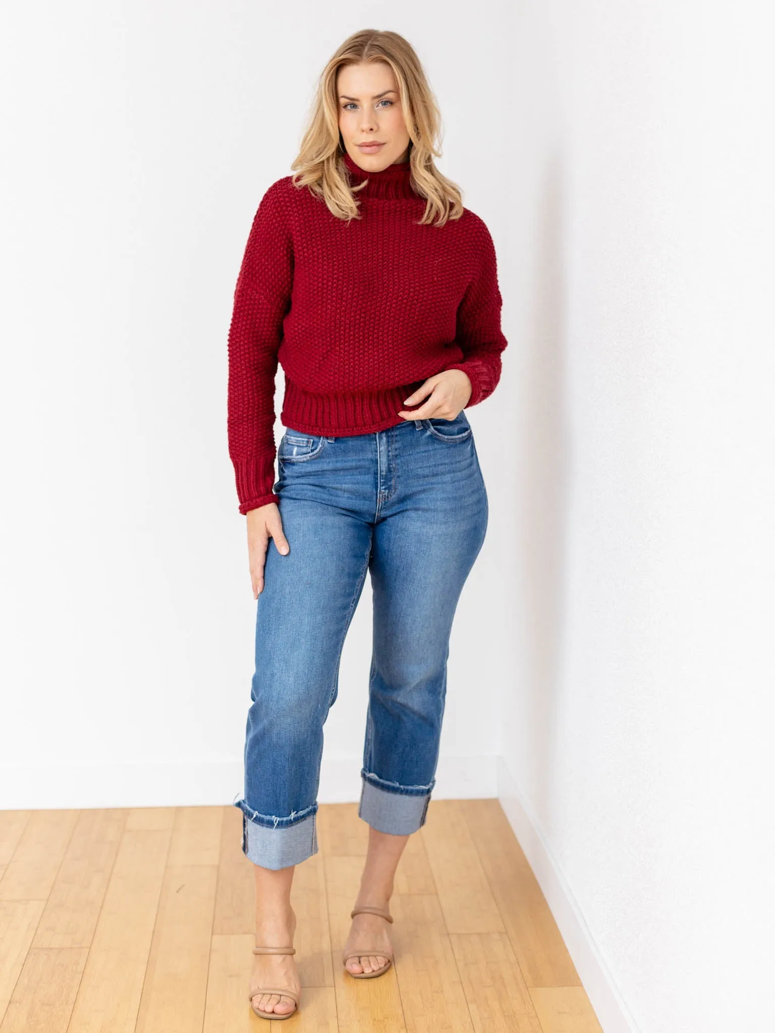 Long Sleeve Turtle Neck Sweater